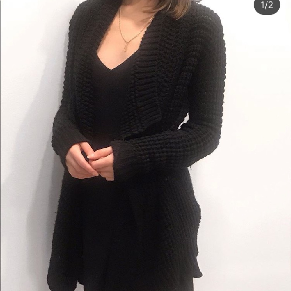 Knit black sweater